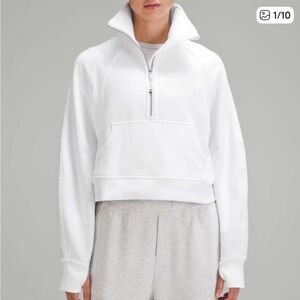 Lululemon crop scuba sweatshirt quarter zip